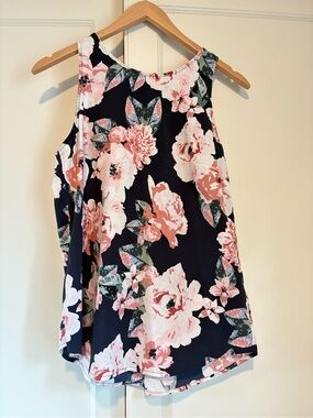 Eliane Rose Floral Sleeveless Blouse